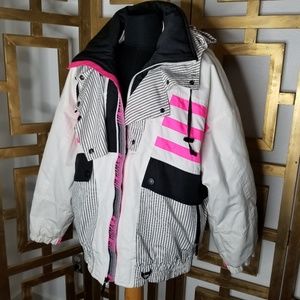 Tyrolia Neon Pink Ski Jacket Vintage 